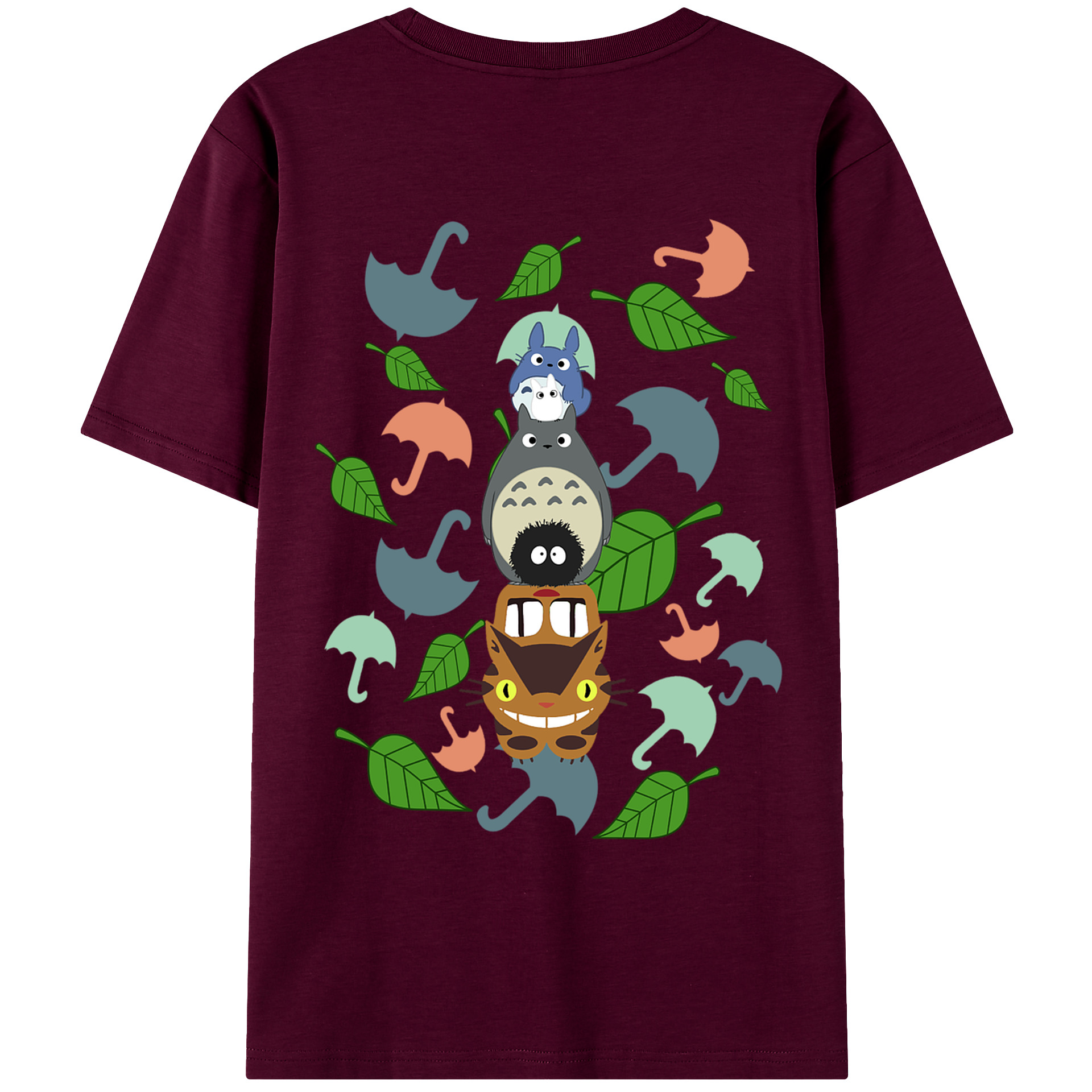 （画像用） となりのトトロ 草壁メイ 草壁サツキ My Neighbor Totoro Satsuki Kusakabe Mei Kusakabe レディース半袖Tシャツ(バックプリント)